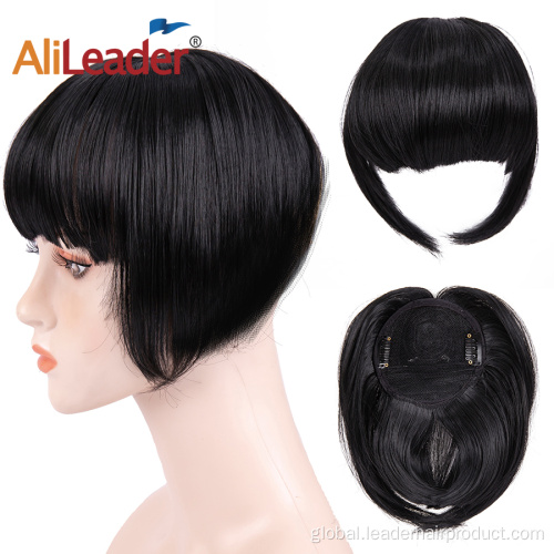 Synthetic Fringes Synthetic Bangs Silk Top Synthetic Hair Topper Hairpieces Supplier